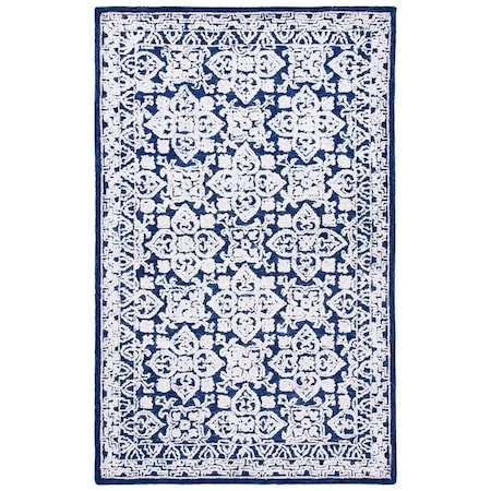 Safavieh Aspen Rectangle Area RugNavy & Ivory 4 x 6 ft. APN296N-4